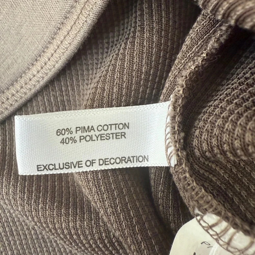 Cutter & Buck Peruvian Pima Cotton V-Neck Pullover Sweater Mens‎ M Olive Brown